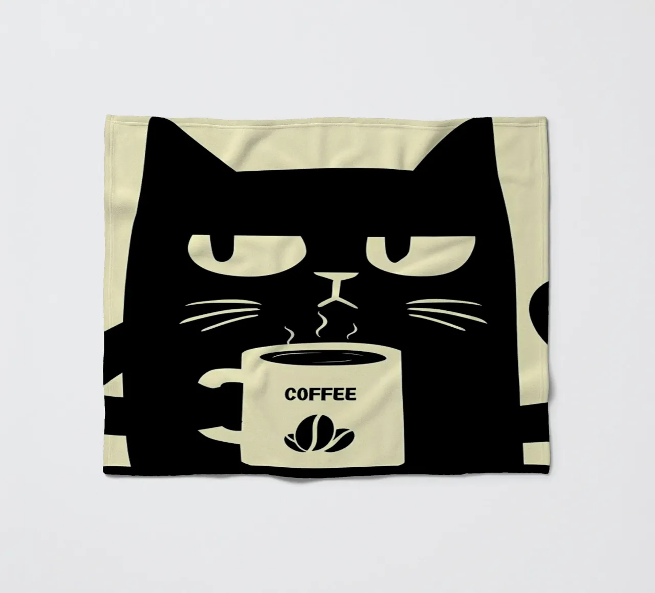Gatto e caffè coperta in pile da Bartosz Powalka