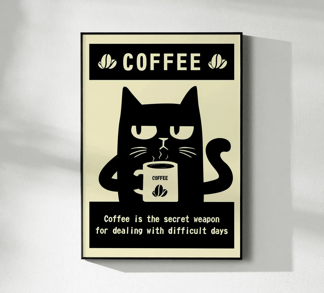 Gatto e caffè plexiglass da Bartosz Powalka