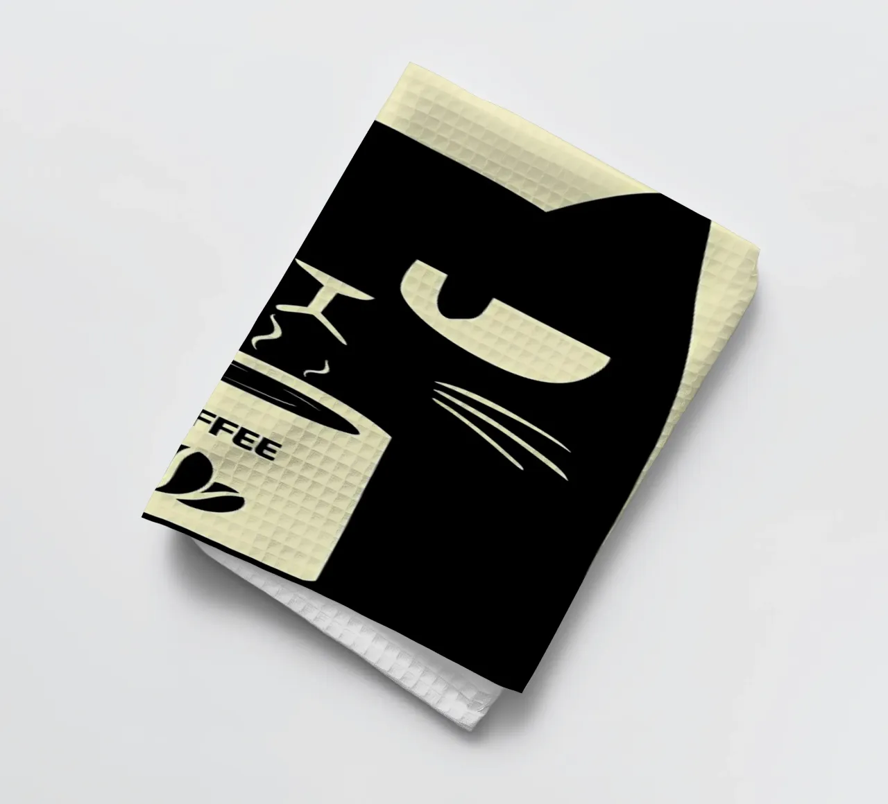 Gatto e caffè canovaccio da cucina da Bartosz Powalka