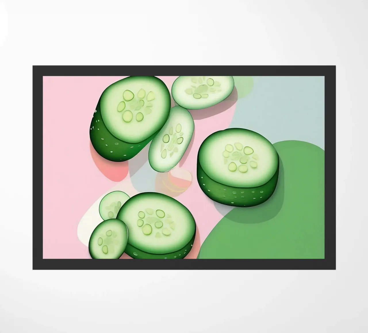 Cucumber_Style_A_1 doormat by Pink- und LoveArt by LK