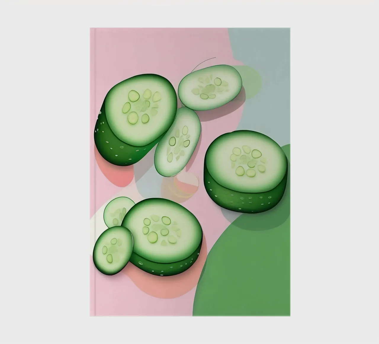 Cucumber_Style_A_1 notebook by Pink- und LoveArt by LK
