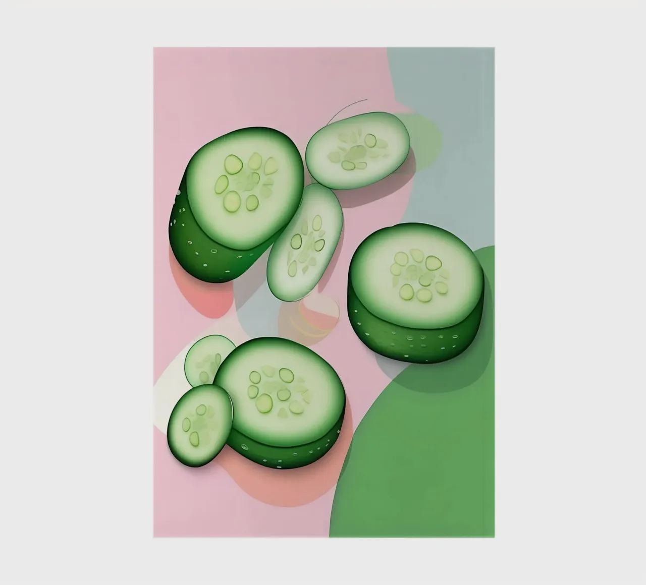 Cucumber_Style_A_1 notebook by Pink- und LoveArt by LK