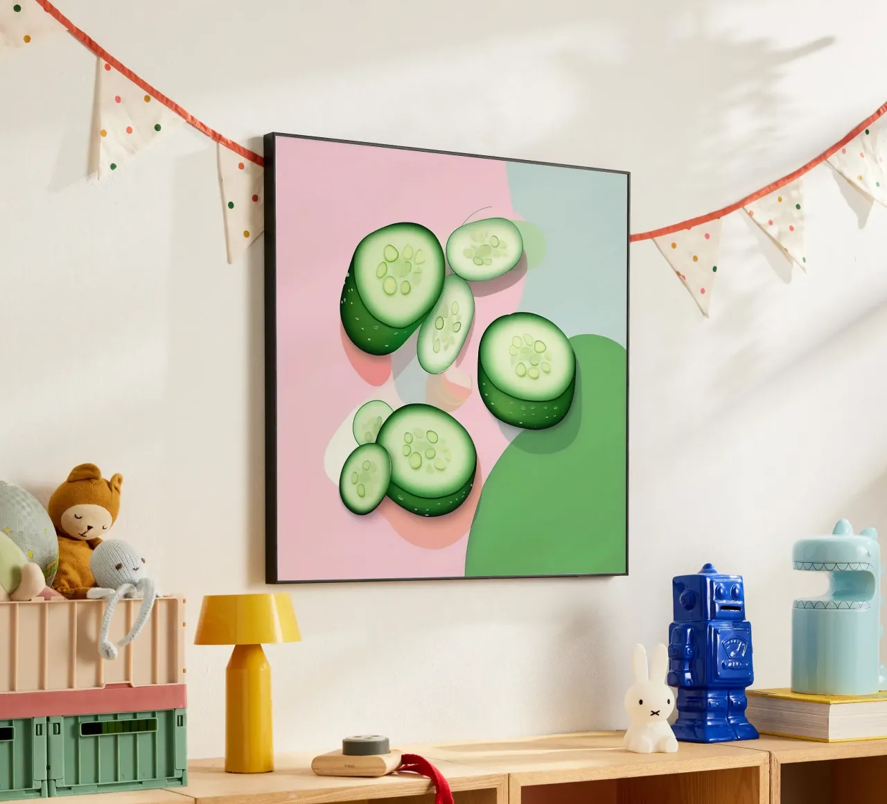 Cucumber_Style_A_1 alu-dibond by Pink- und LoveArt by LK