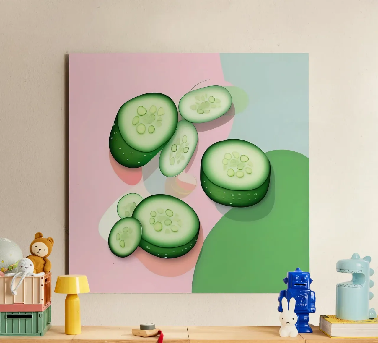 Cucumber_Style_A_1 alu-dibond by Pink- und LoveArt by LK