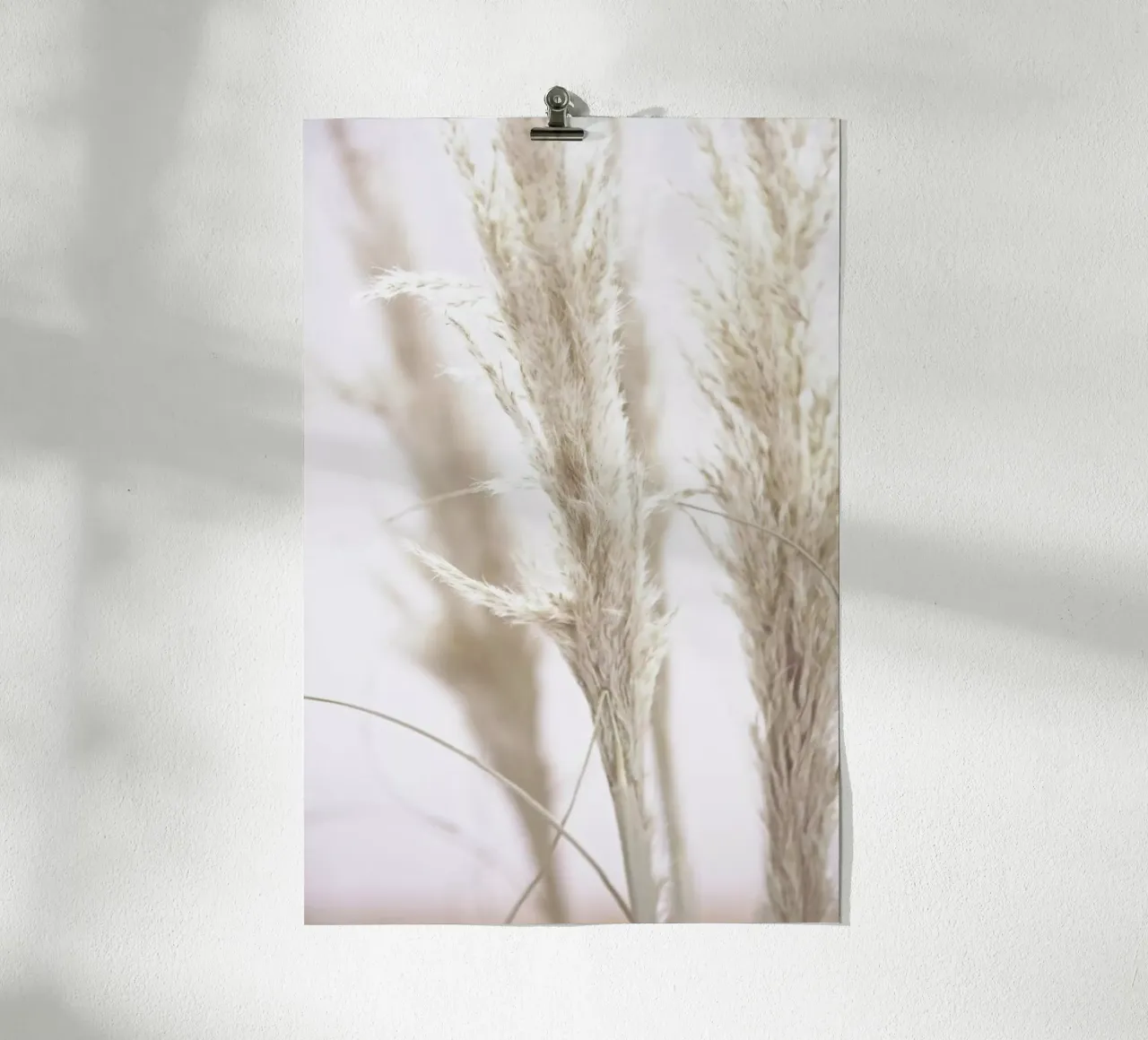 Pampas Reed 01 poster con telaio in legno da Monika Strigel