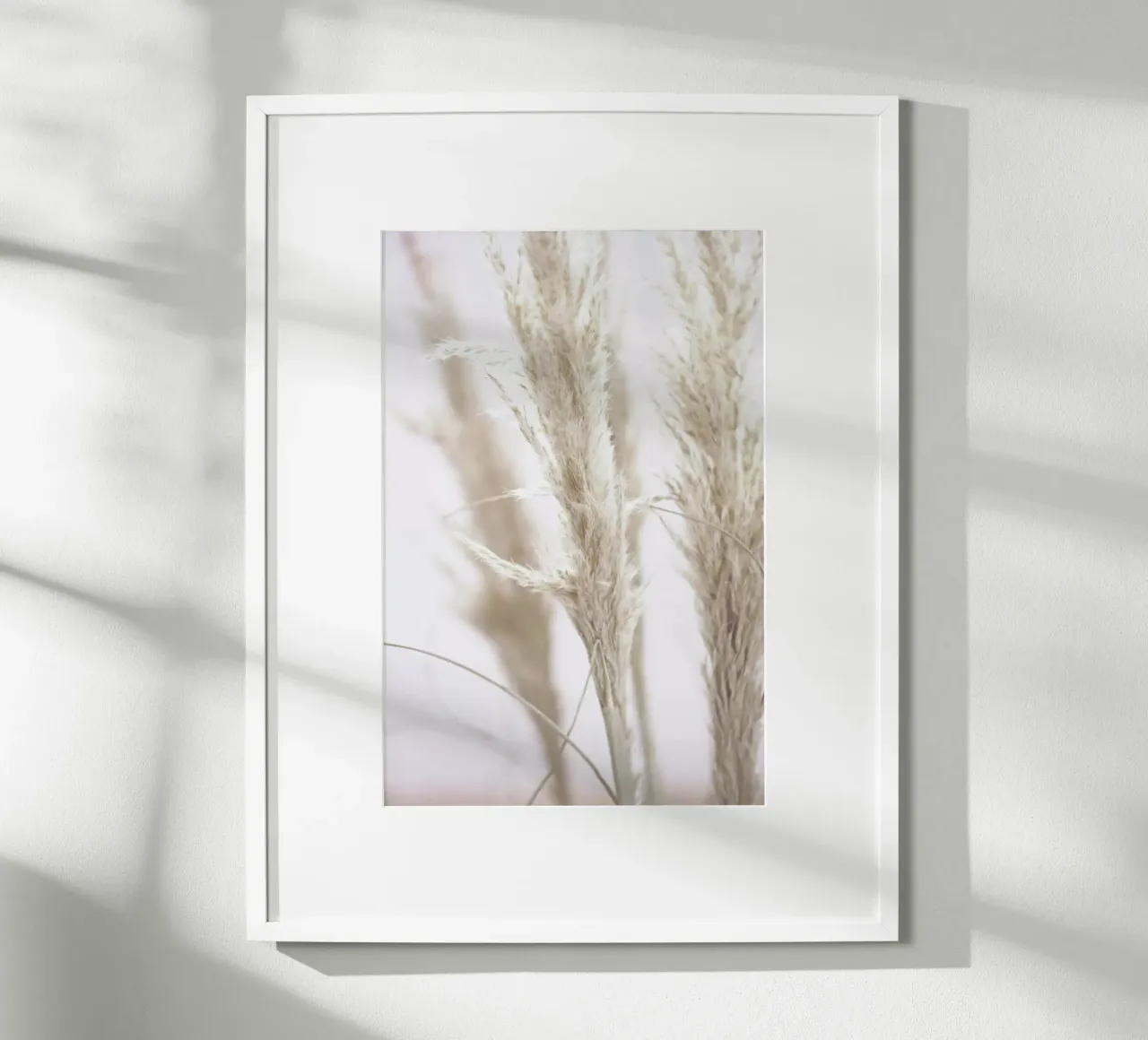 Pampas Reed 01 poster con telaio in legno da Monika Strigel