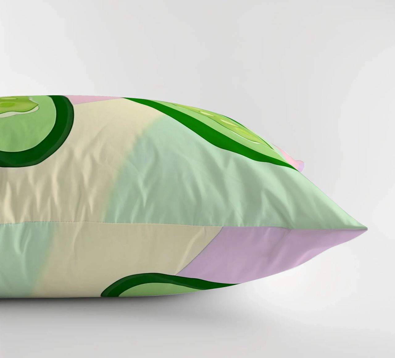 Cucumber_Style_A_2 decorative cushion by Pink- und LoveArt by LK