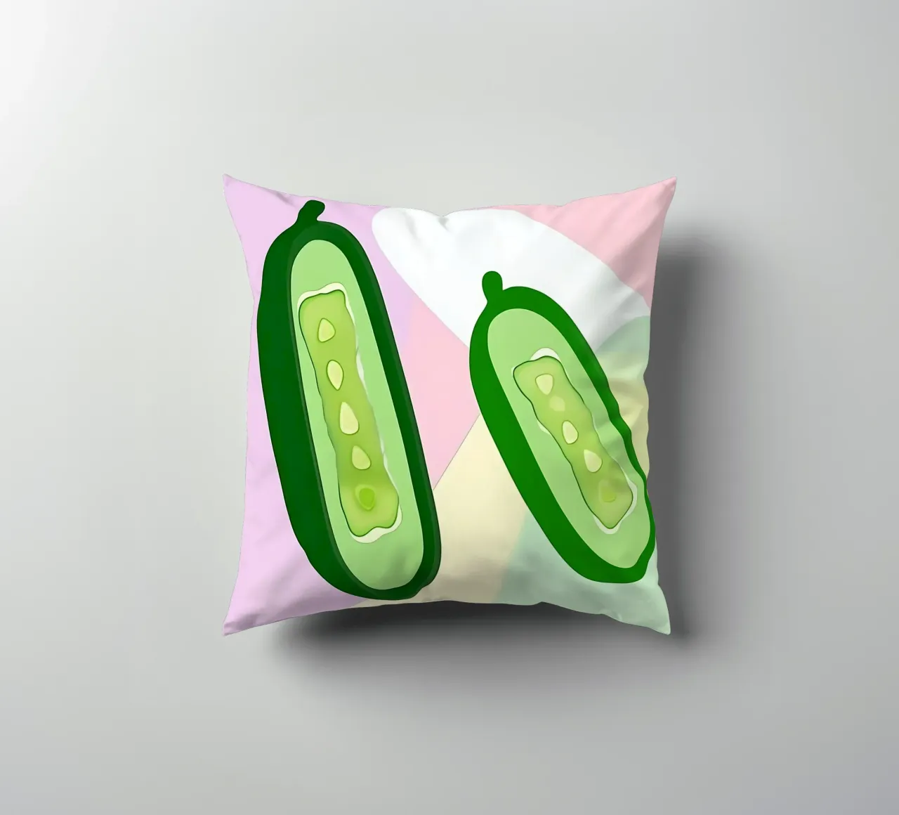 Concombre_Style_A_2 coussin de Pink- und LoveArt by LK