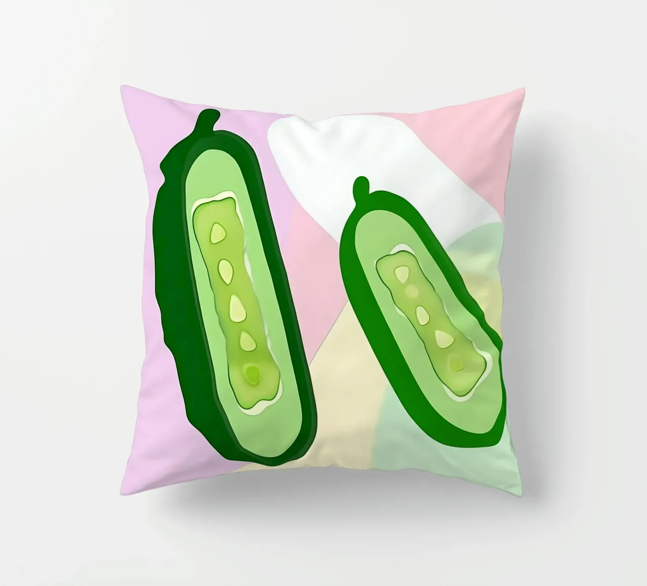 Concombre_Style_A_2 coussin de Pink- und LoveArt by LK