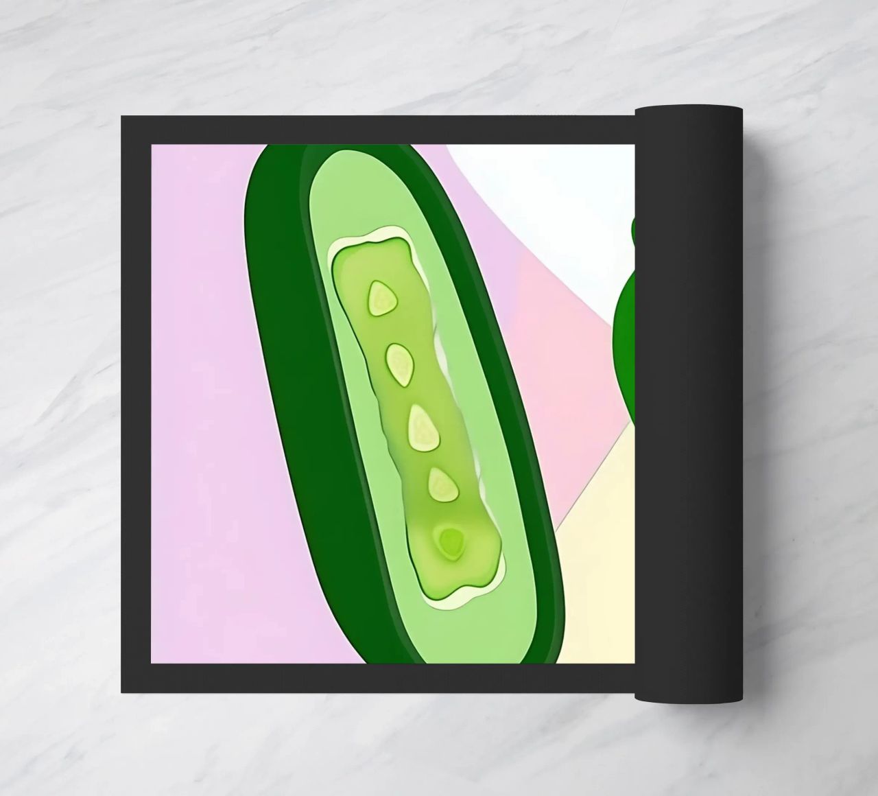 Cucumber_Style_A_2 doormat by Pink- und LoveArt by LK
