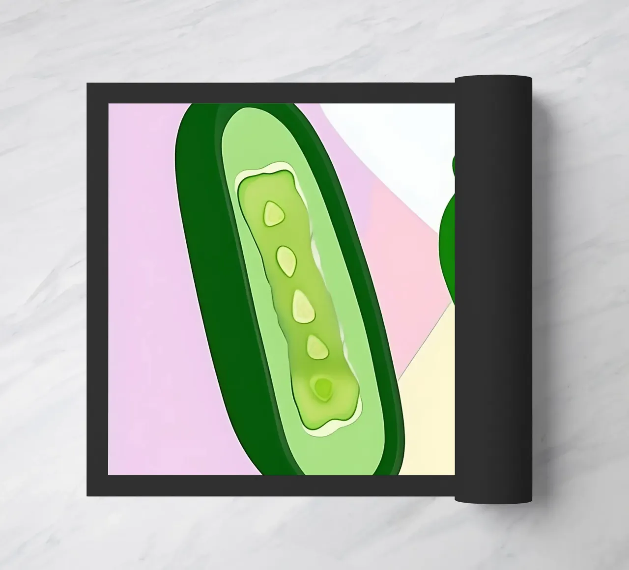 Concombre_Style_A_2 paillasson de Pink- und LoveArt by LK