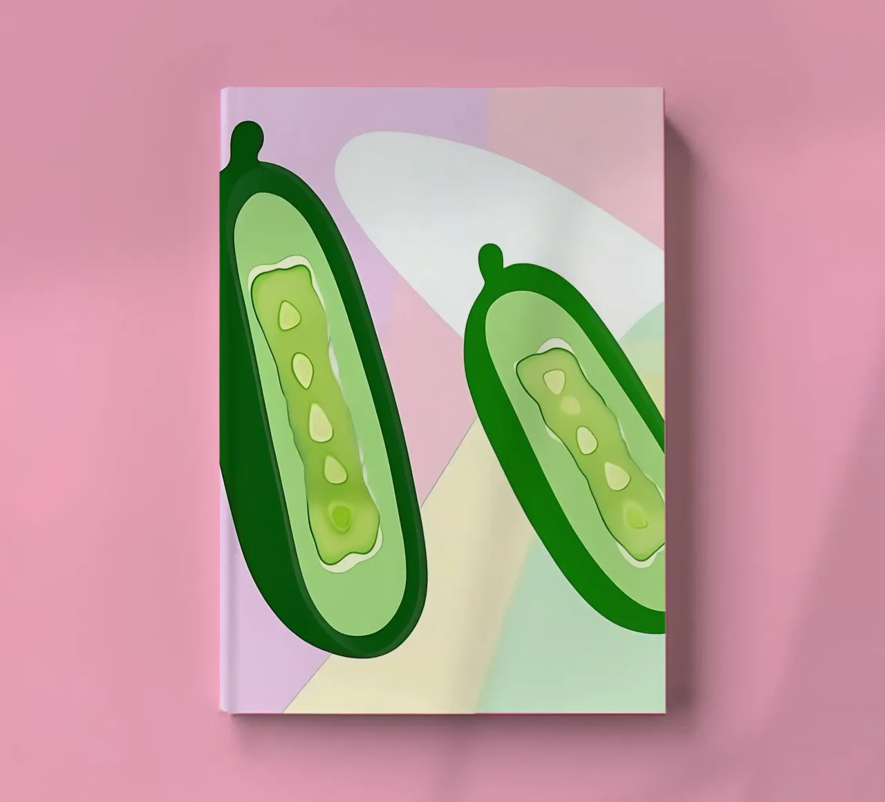 Cucumber_Style_A_2 notebook by Pink- und LoveArt by LK
