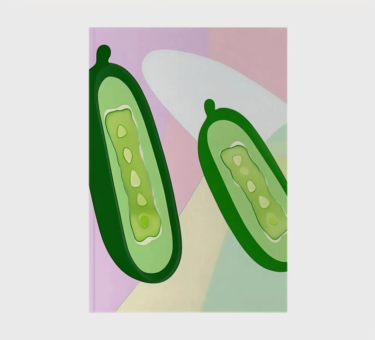Cucumber_Style_A_2 notebook by Pink- und LoveArt by LK