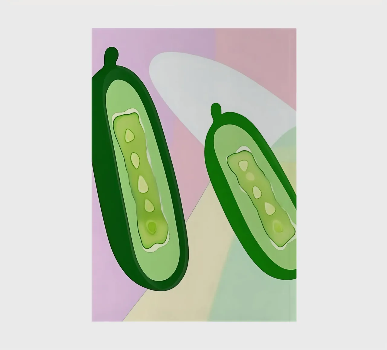 Cucumber_Style_A_2 notebook by Pink- und LoveArt by LK