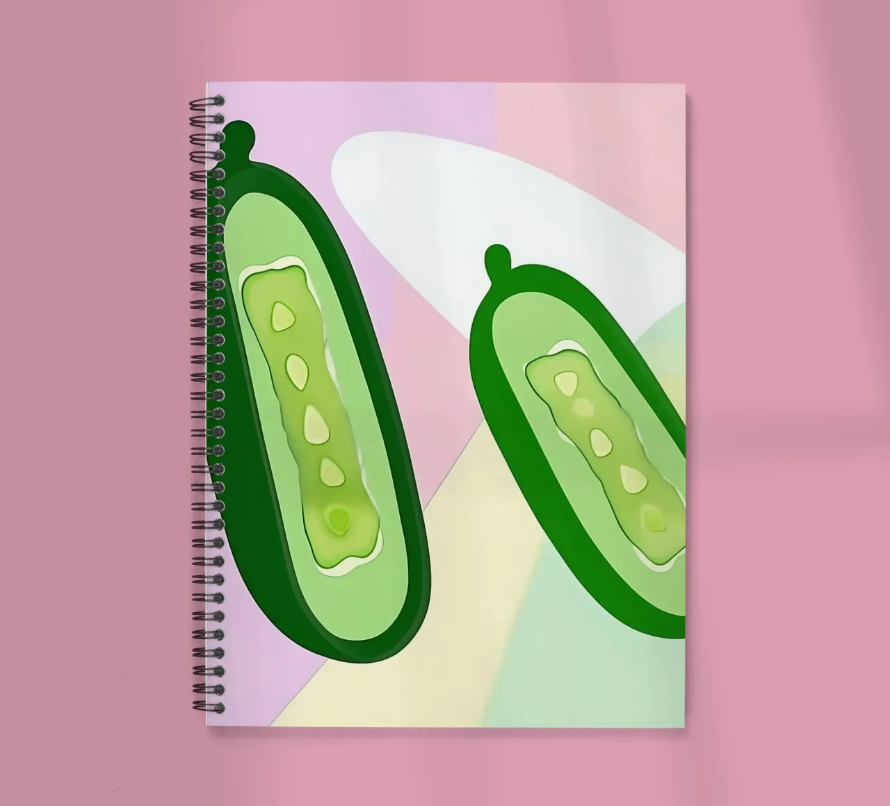 Pepino_Style_A_2 cuaderno de espiral de Pink- und LoveArt by LK