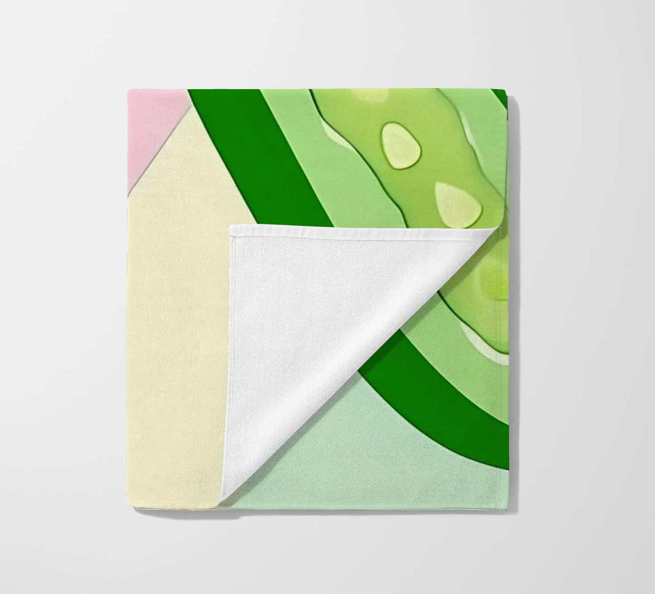Cucumber_Style_A_2 beach towel by Pink- und LoveArt by LK
