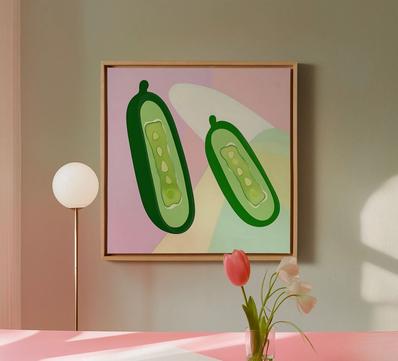 Cucumber_Style_A_2 canvas by Pink- und LoveArt by LK