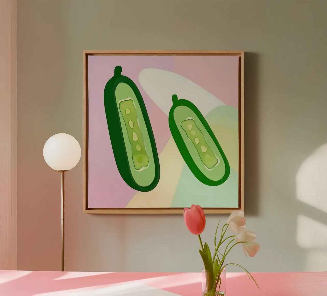 Cucumber_Style_A_2 canvas by Pink- und LoveArt by LK
