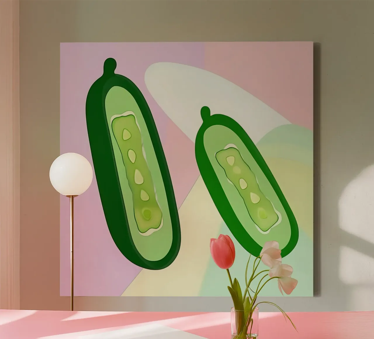 Cucumber_Style_A_2 canvas by Pink- und LoveArt by LK