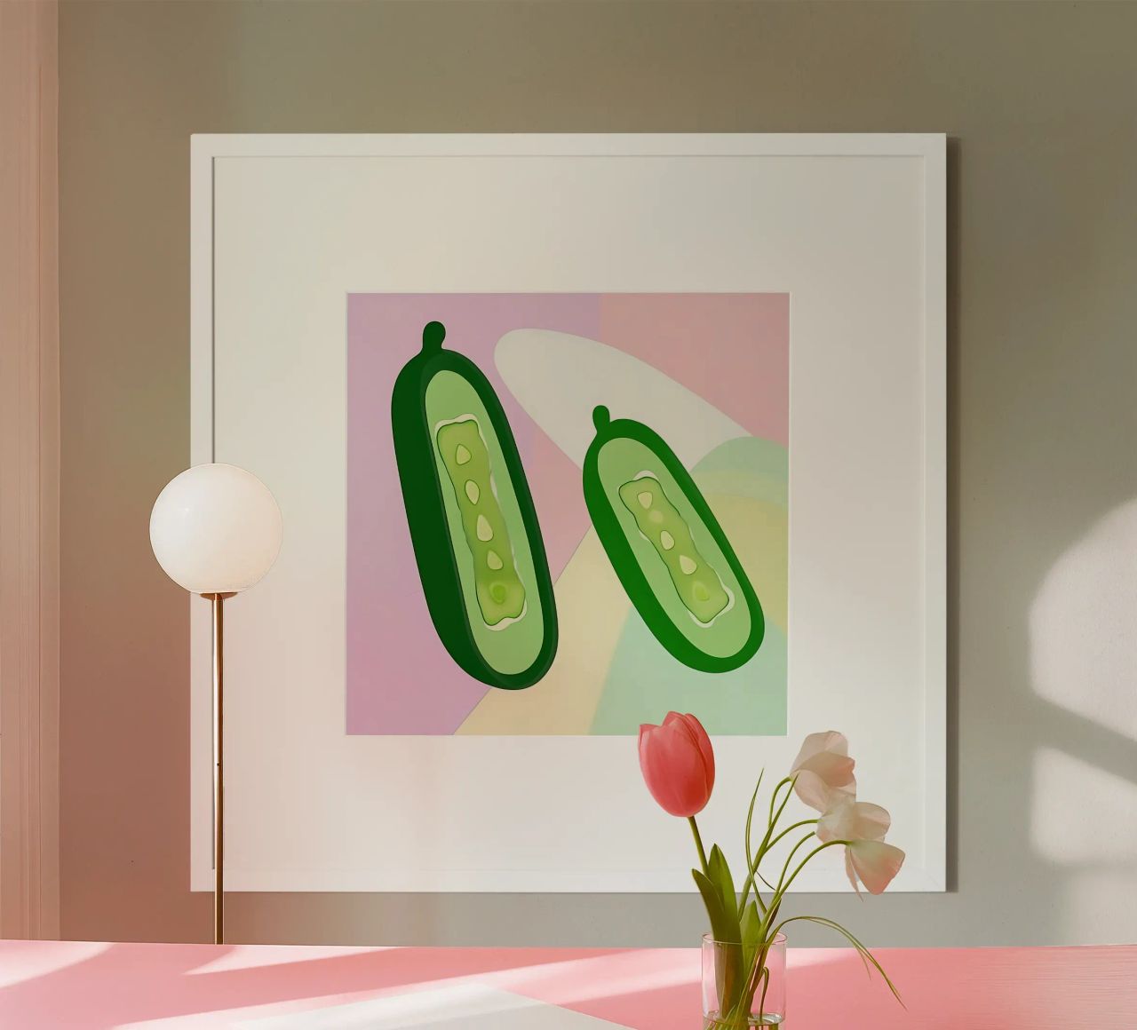 Cucumber_Style_A_2 poster by Pink- und LoveArt by LK