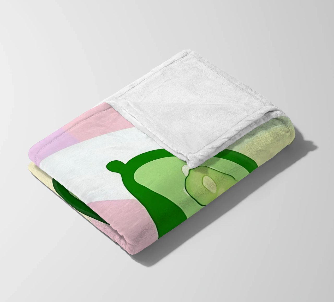 Cucumber_Style_A_2 fleece blanket by Pink- und LoveArt by LK