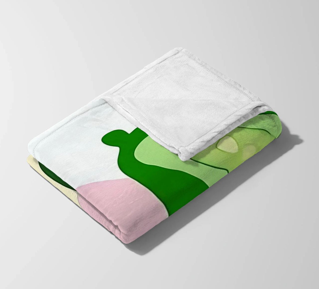 Cucumber_Style_A_2 fleece blanket by Pink- und LoveArt by LK