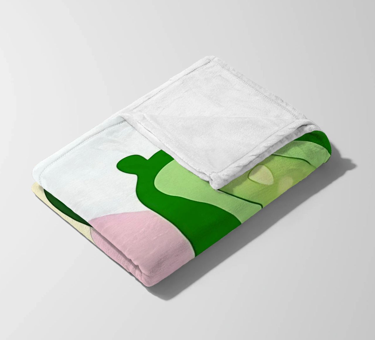 Cucumber_Style_A_2 fleece blanket by Pink- und LoveArt by LK