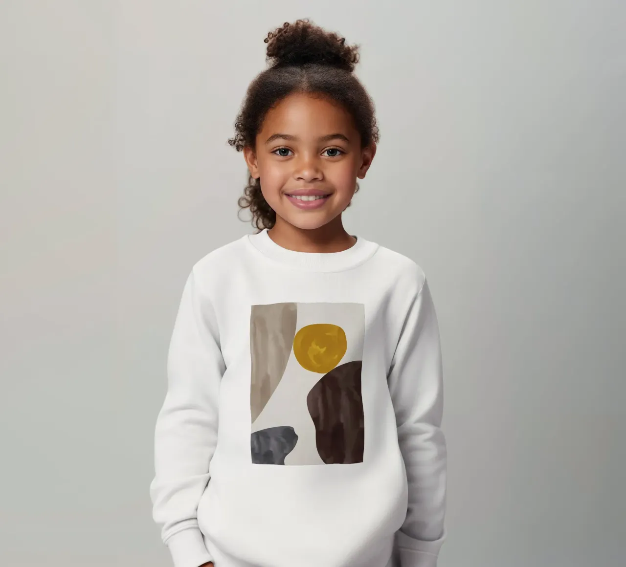 ORGANIC ABSTRACT SHAPES kids sweatshirt by Aiden Garcia