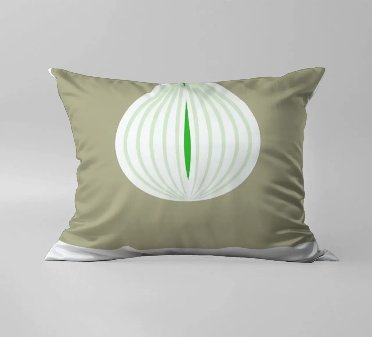 „The Food Alphabet“ - O like Onion cuscino da BLAEK Design Studio