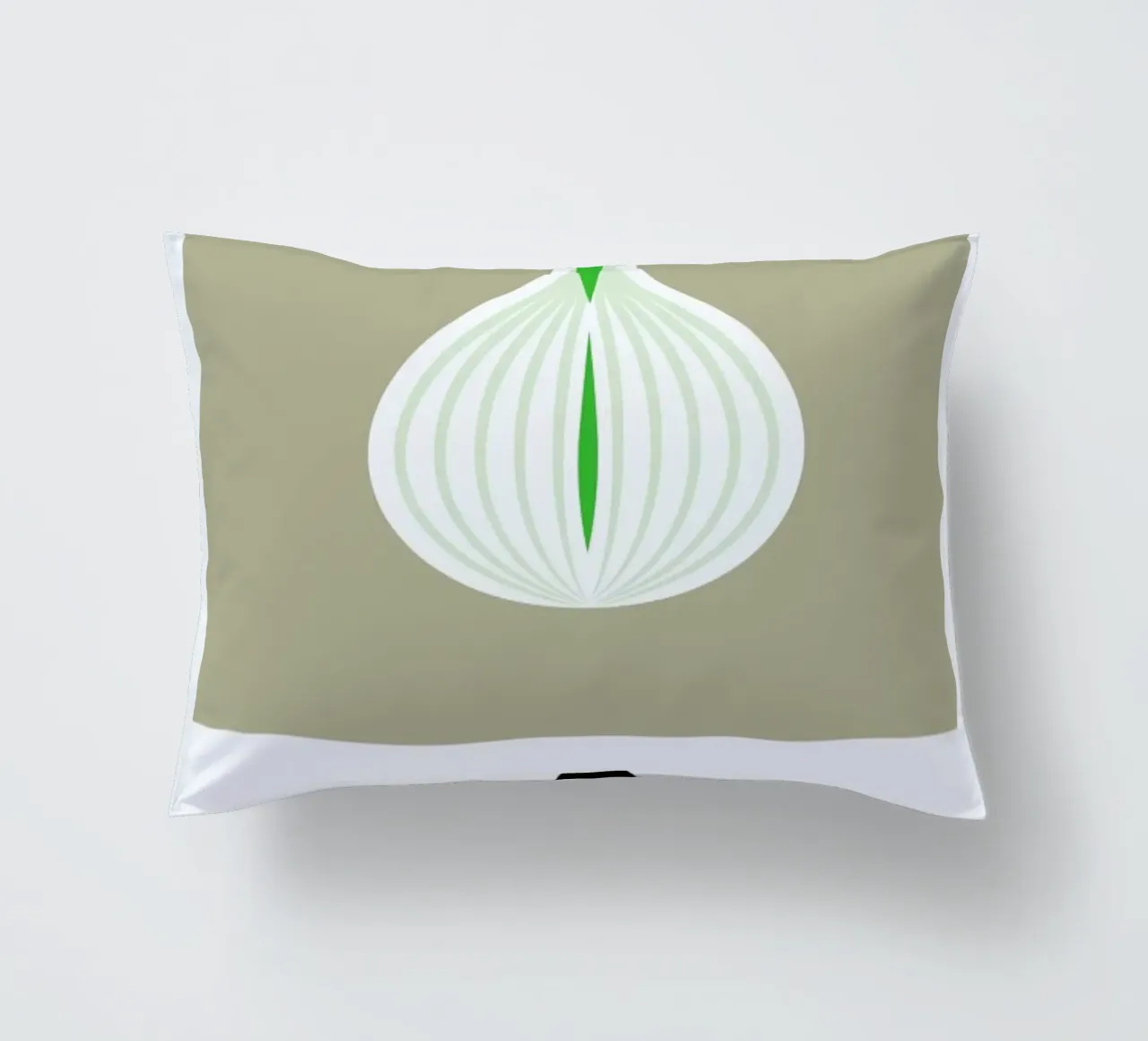 „The Food Alphabet“ - O like Onion cuscino da BLAEK Design Studio