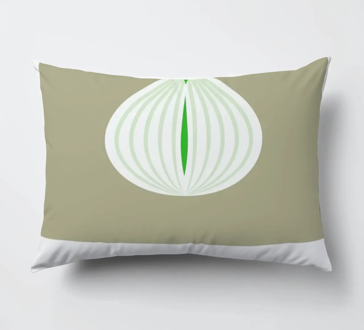 „The Food Alphabet“ - O like Onion cuscino da BLAEK Design Studio