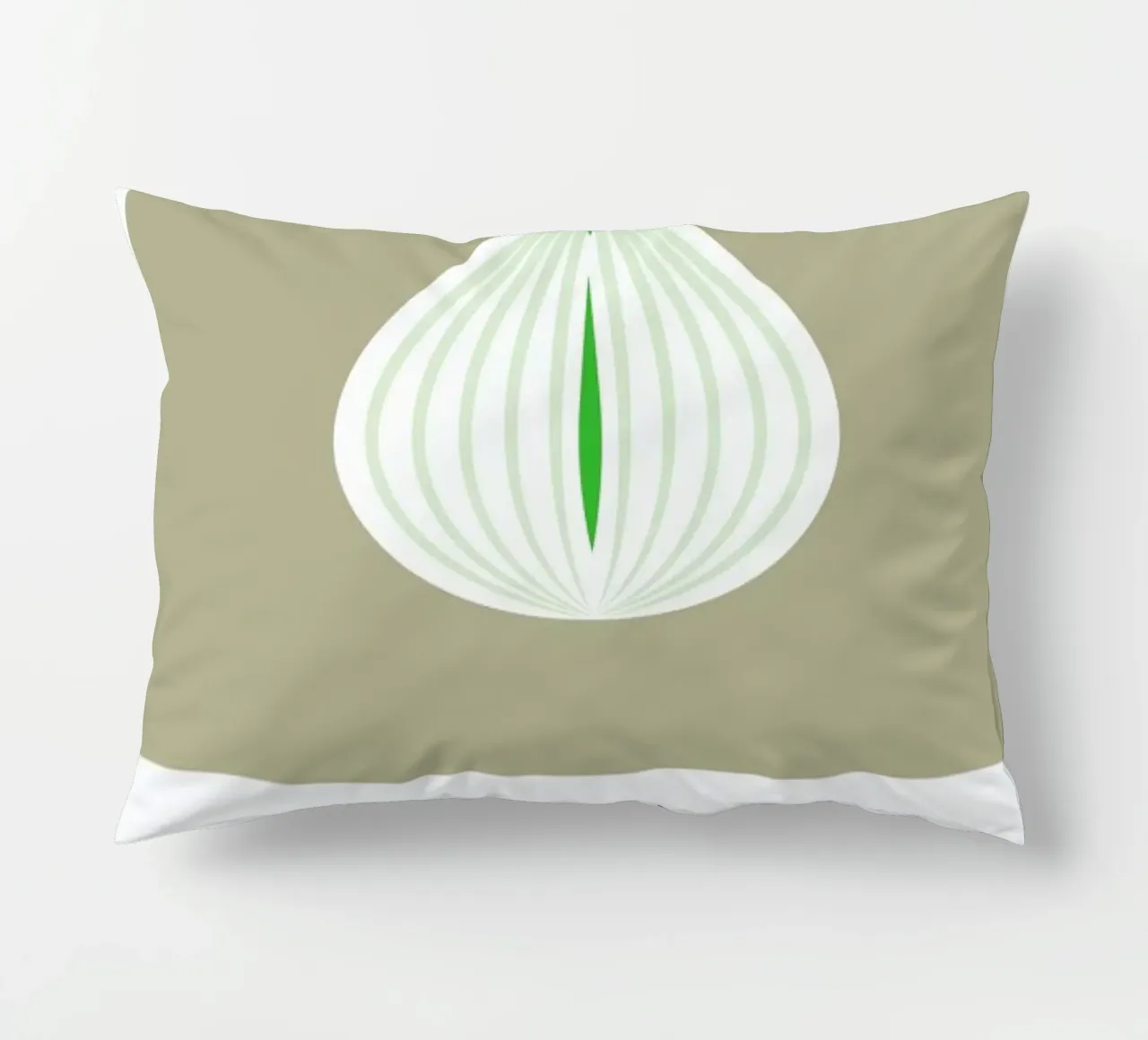 „The Food Alphabet“ - O like Onion cuscino da BLAEK Design Studio