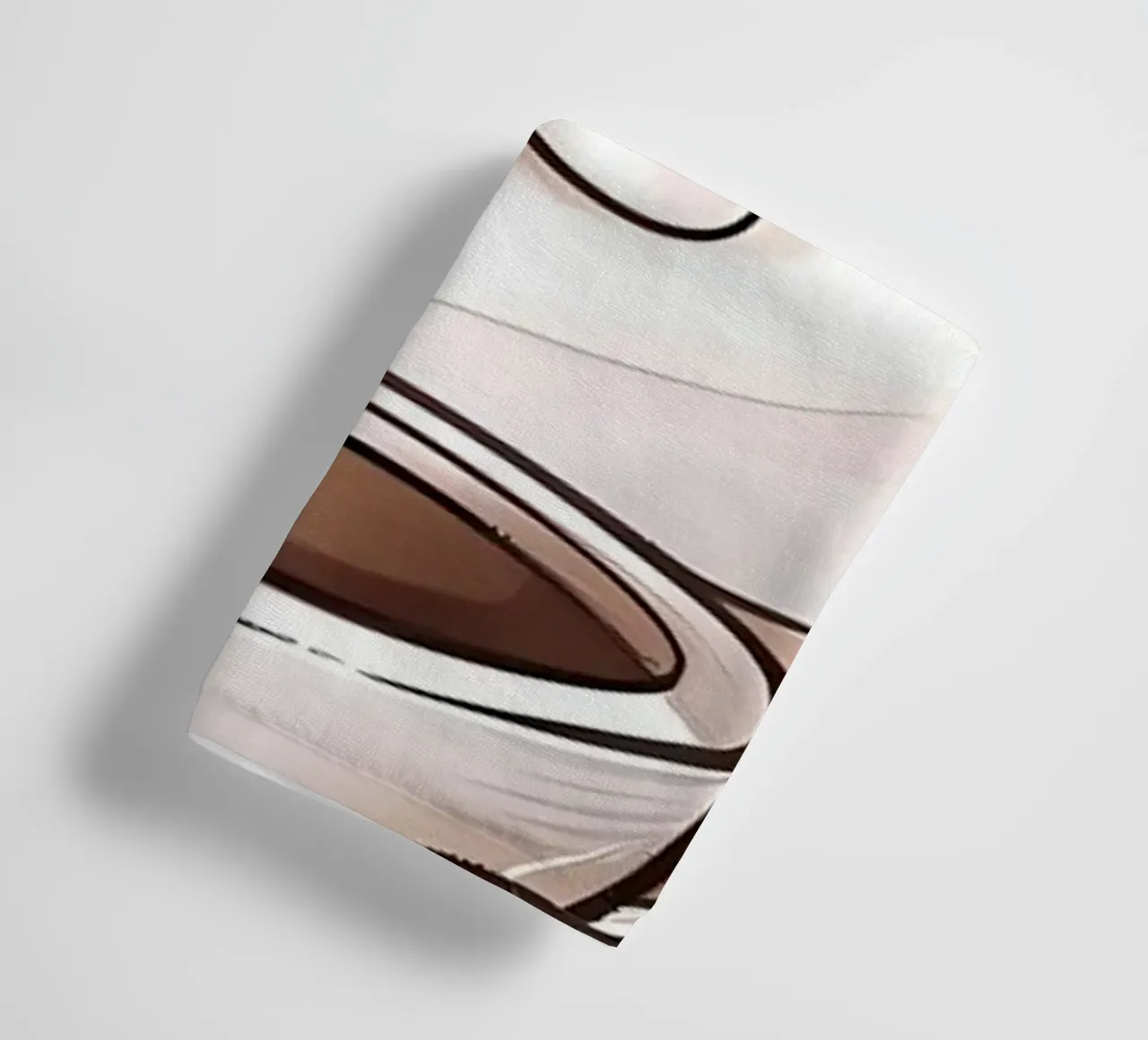 Adorable Cat With Coffee towel by Bartosz Powalka
