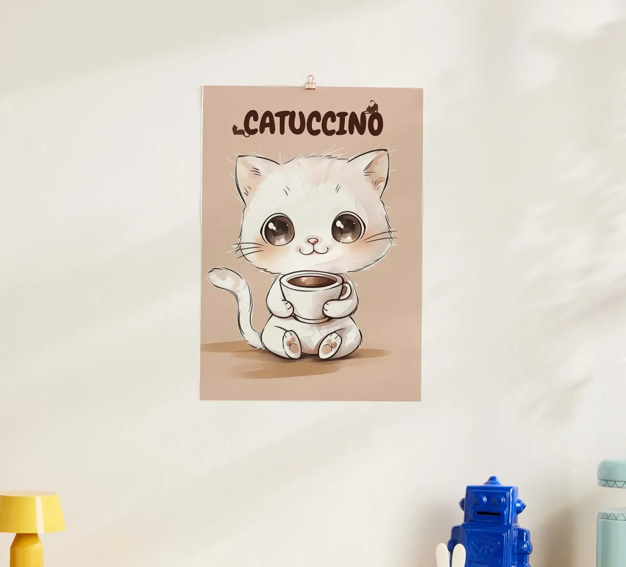 Adorable chat avec du café hahnemühle de Bartosz Powalka