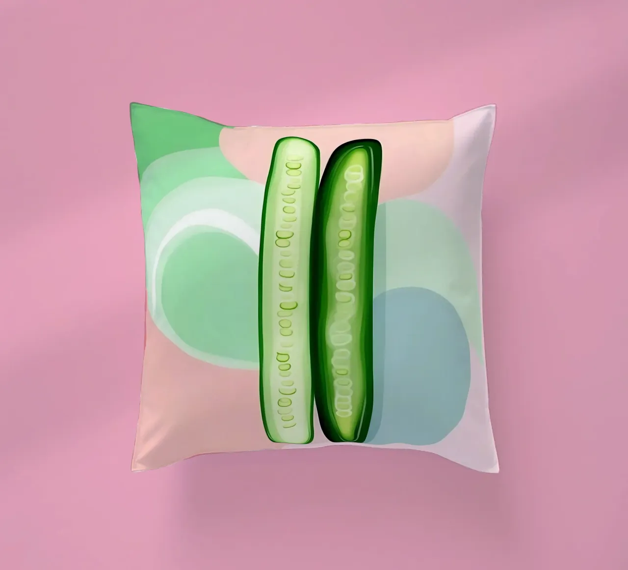 Concombre_Style_A_3 coussin de Pink- und LoveArt by LK