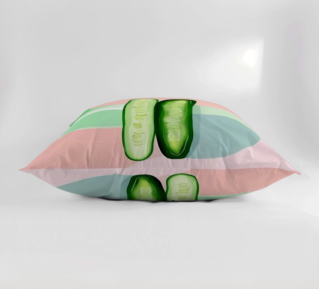 Cucumber_Style_A_3 decorative cushion by Pink- und LoveArt by LK