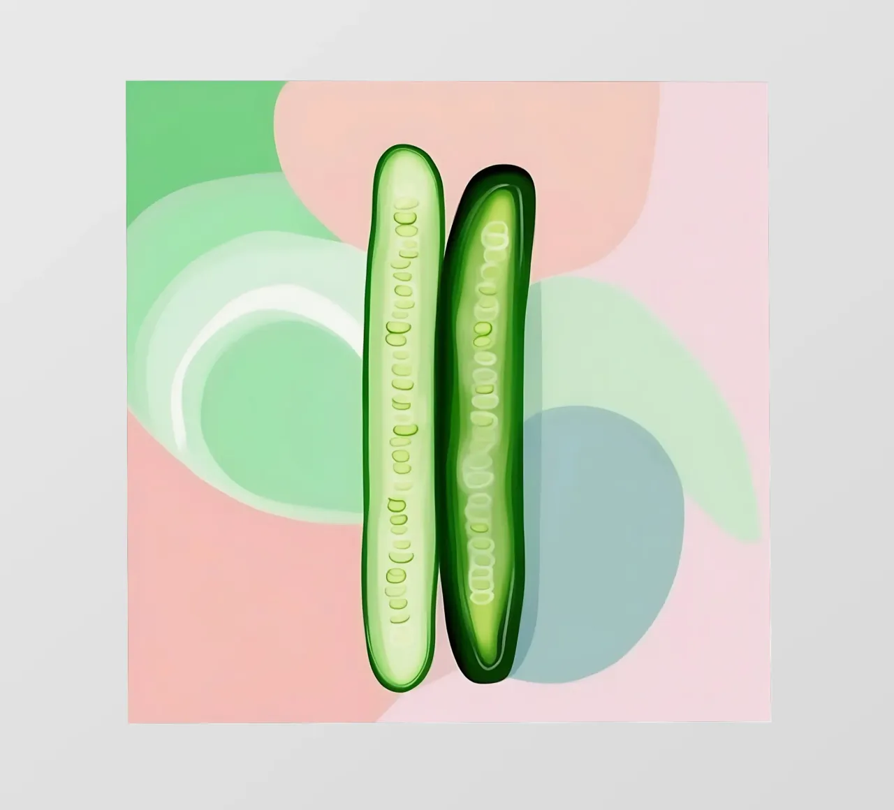Cetriolo_Stile_A_3 telo in pvc da Pink- und LoveArt by LK
