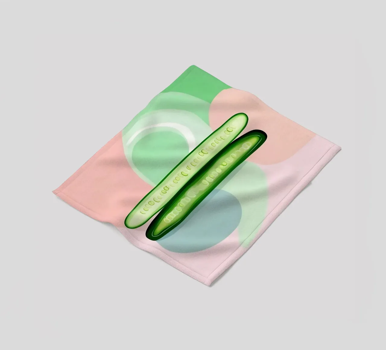 Concombre_Style_A_3 plaid polaire de Pink- und LoveArt by LK