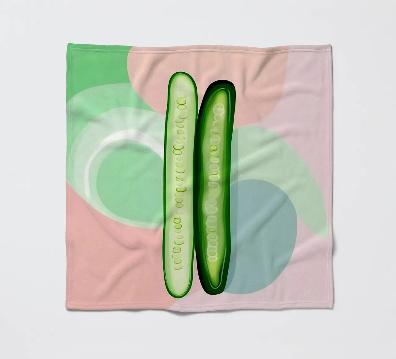 Concombre_Style_A_3 plaid polaire de Pink- und LoveArt by LK