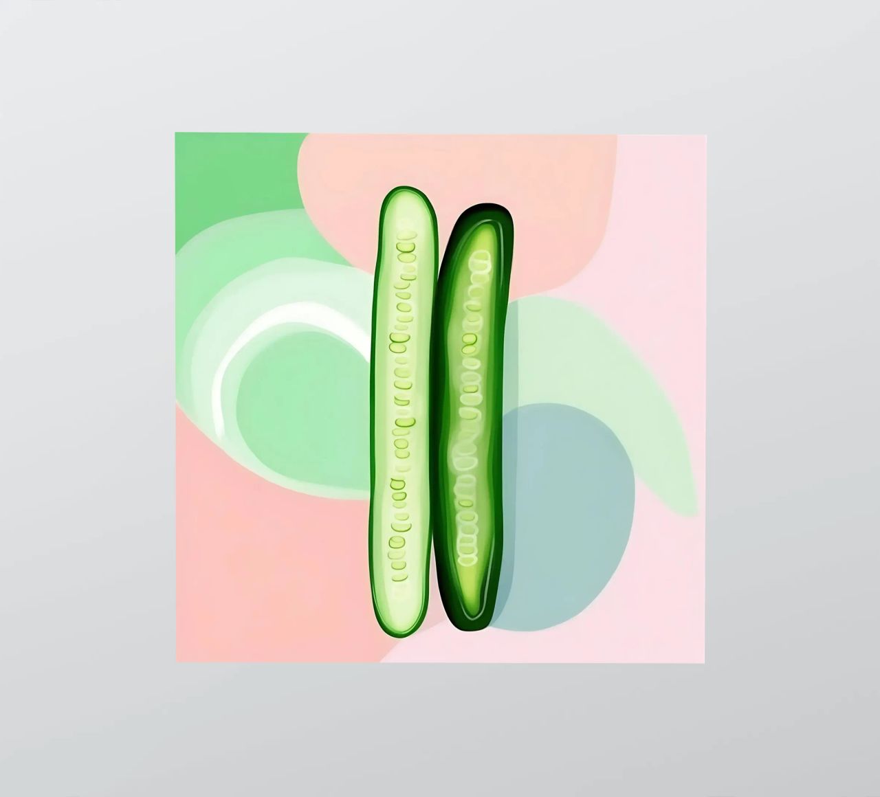 Cucumber_Style_A_3 sticker by Pink- und LoveArt by LK