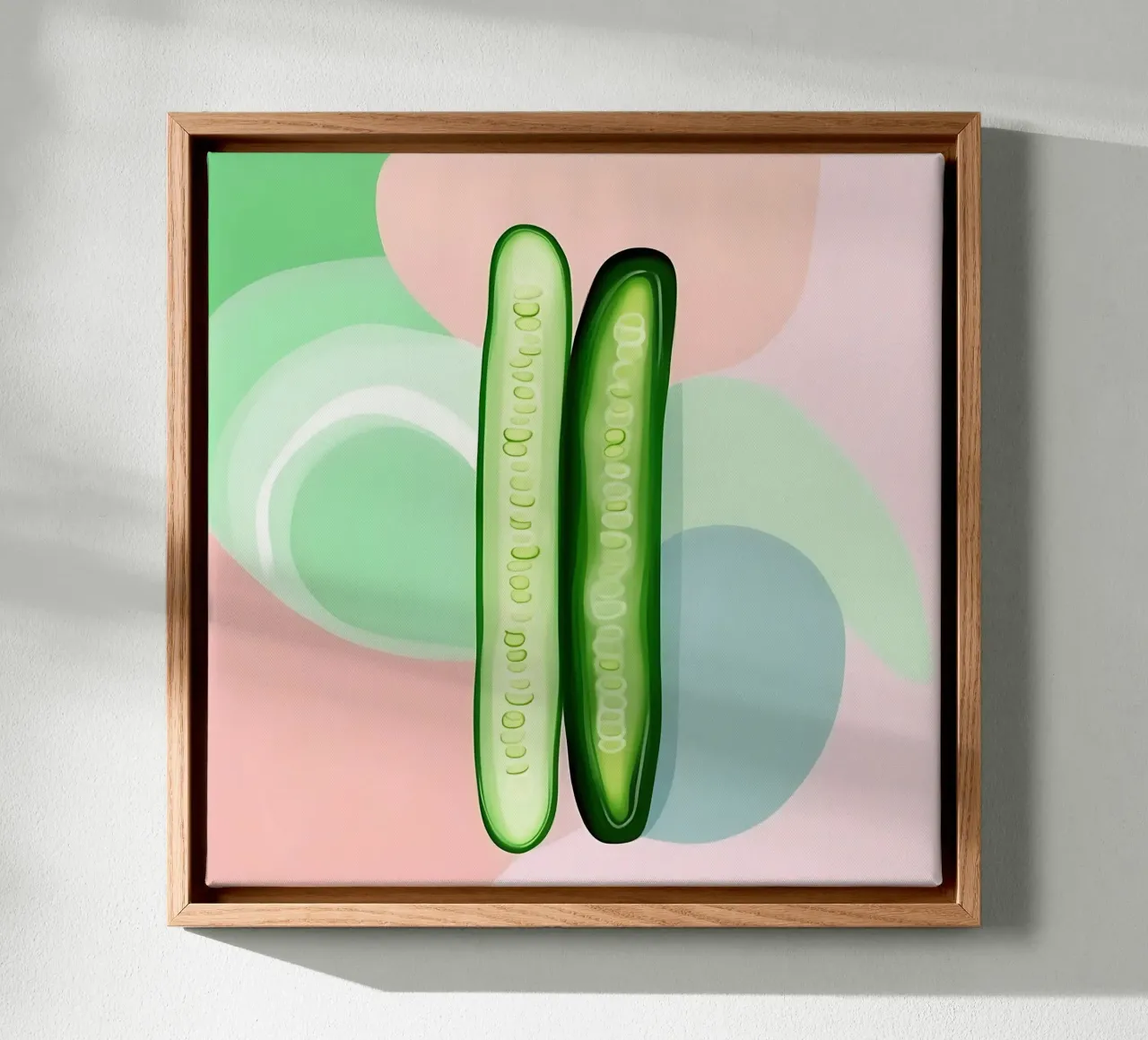 Cucumber_Style_A_3 canvas by Pink- und LoveArt by LK