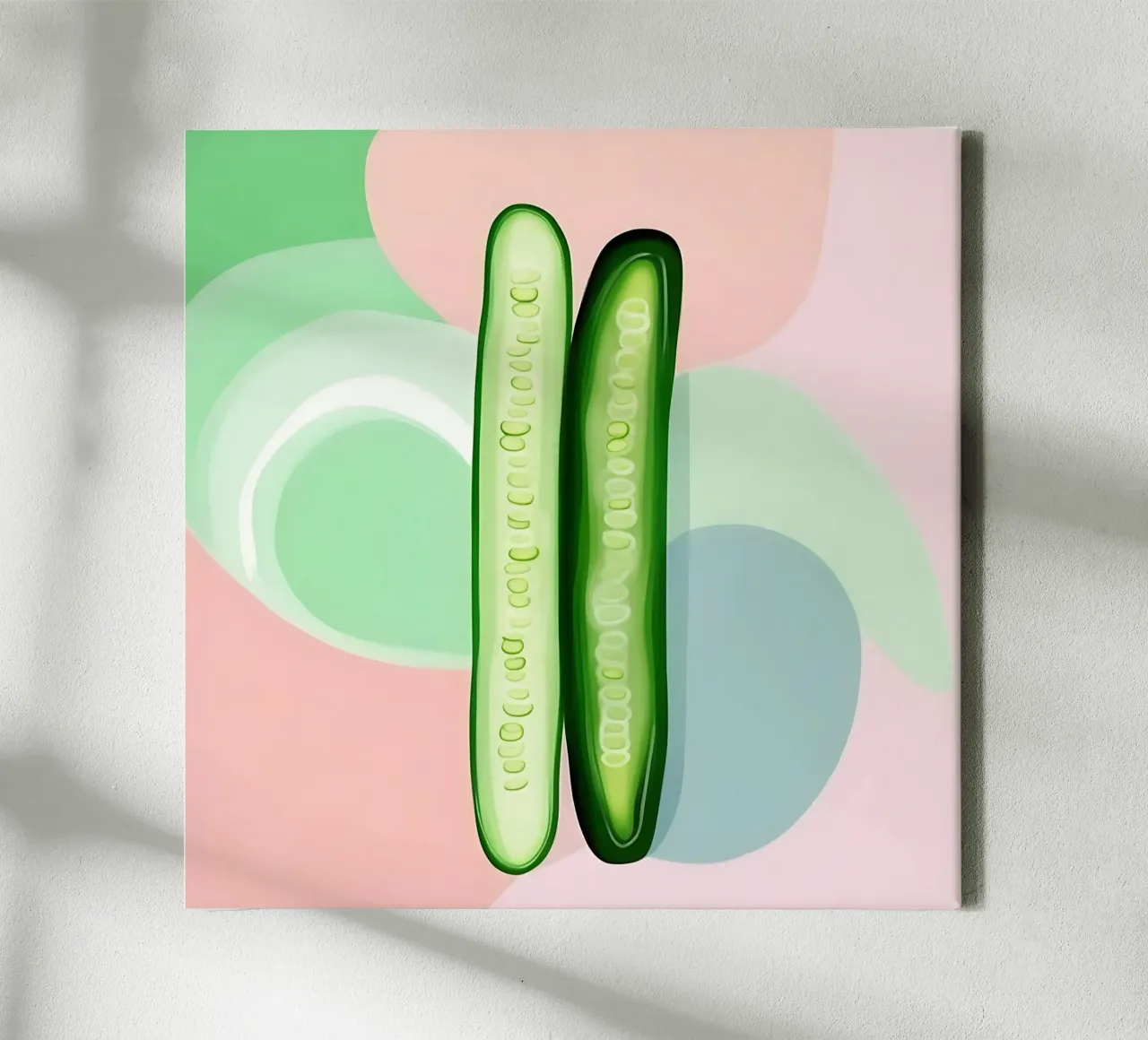 Cucumber_Style_A_3 canvas by Pink- und LoveArt by LK