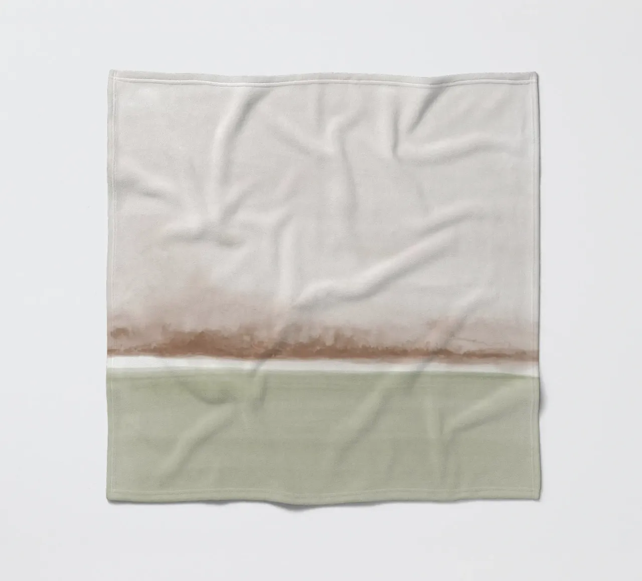 Paesaggio astratto ad acquerello 1 coperta in pile da NouveauPrints