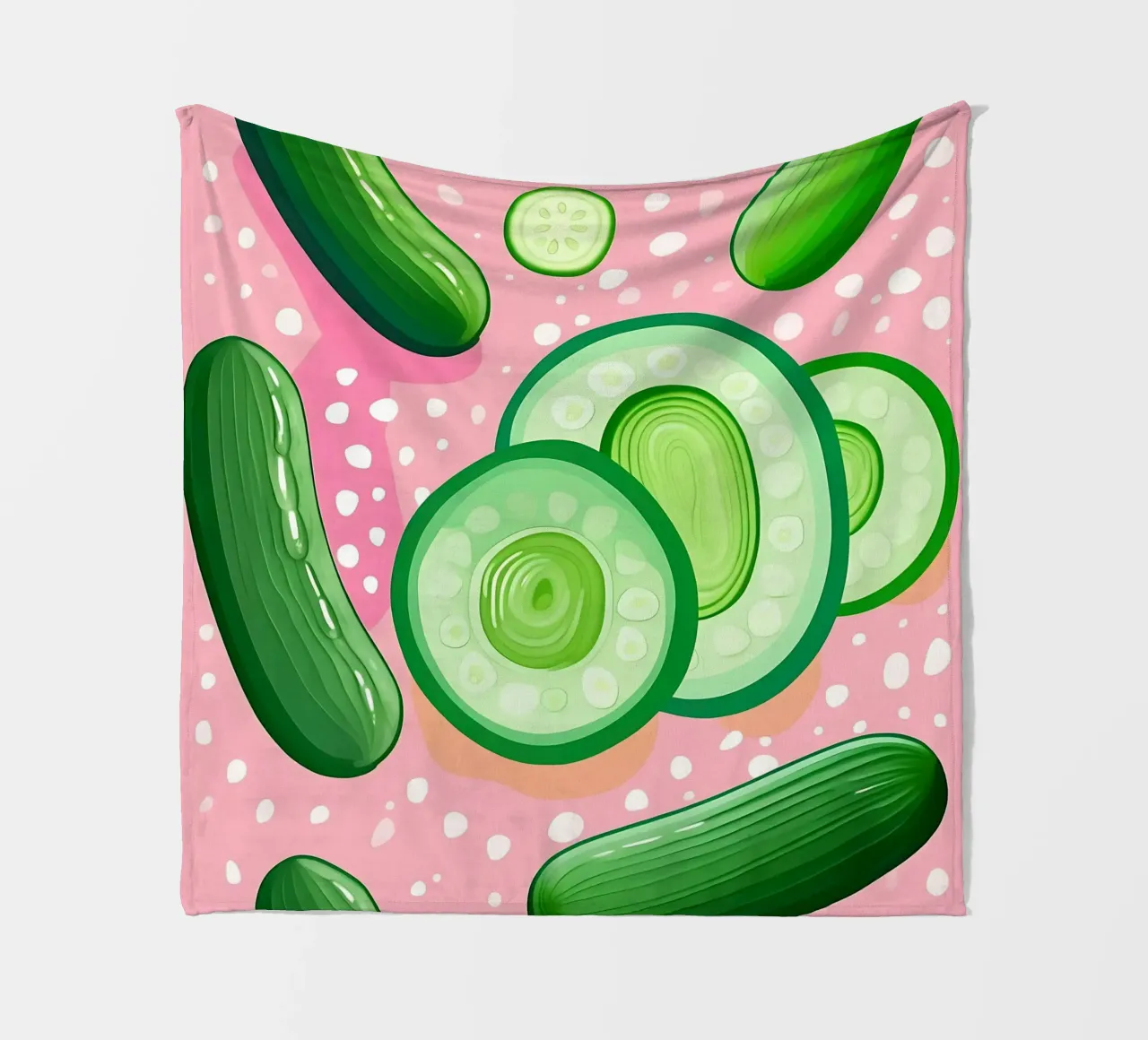 Concombre_Style_A_4 plaid polaire de Pink- und LoveArt by LK