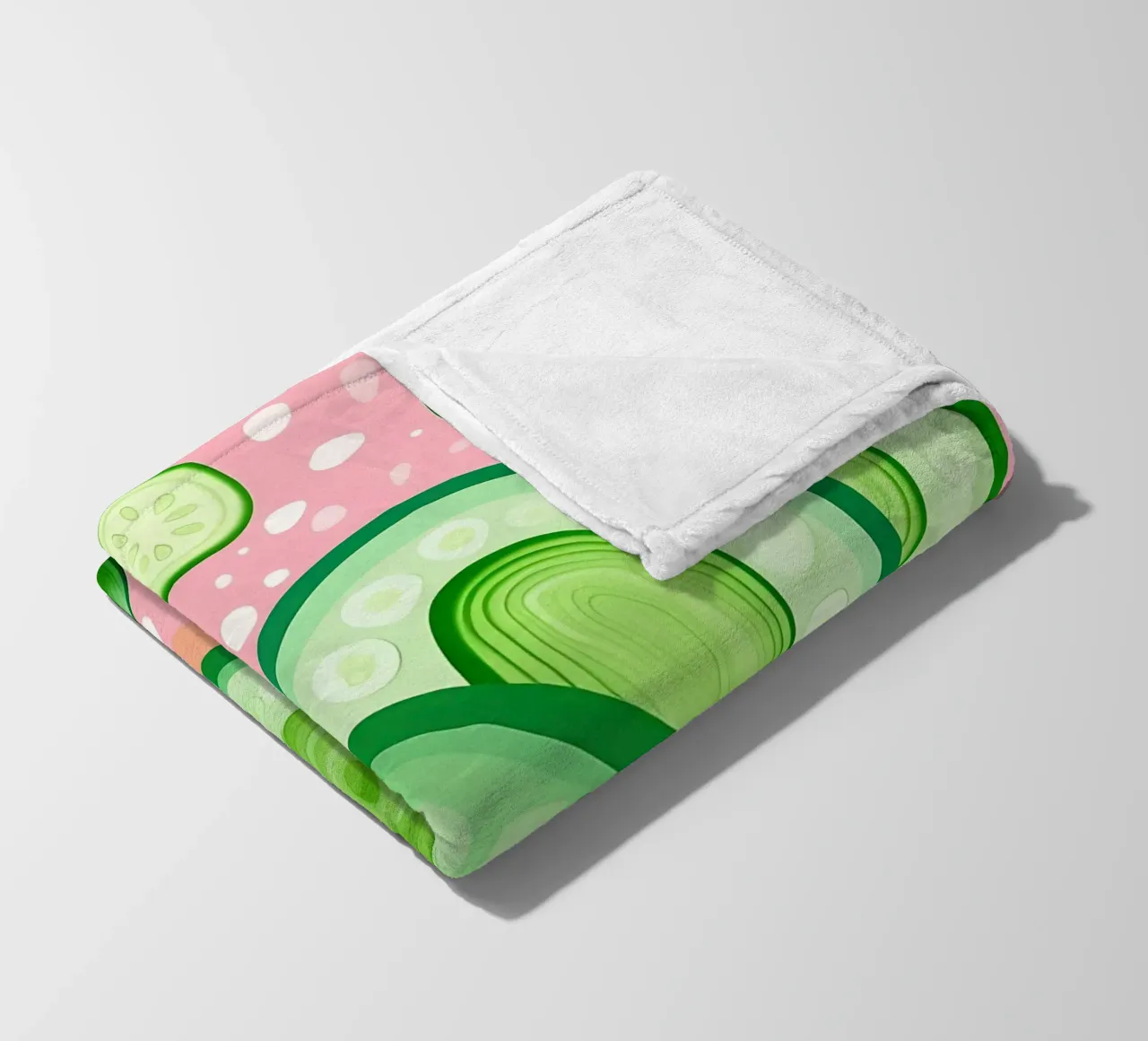 Concombre_Style_A_4 plaid polaire de Pink- und LoveArt by LK