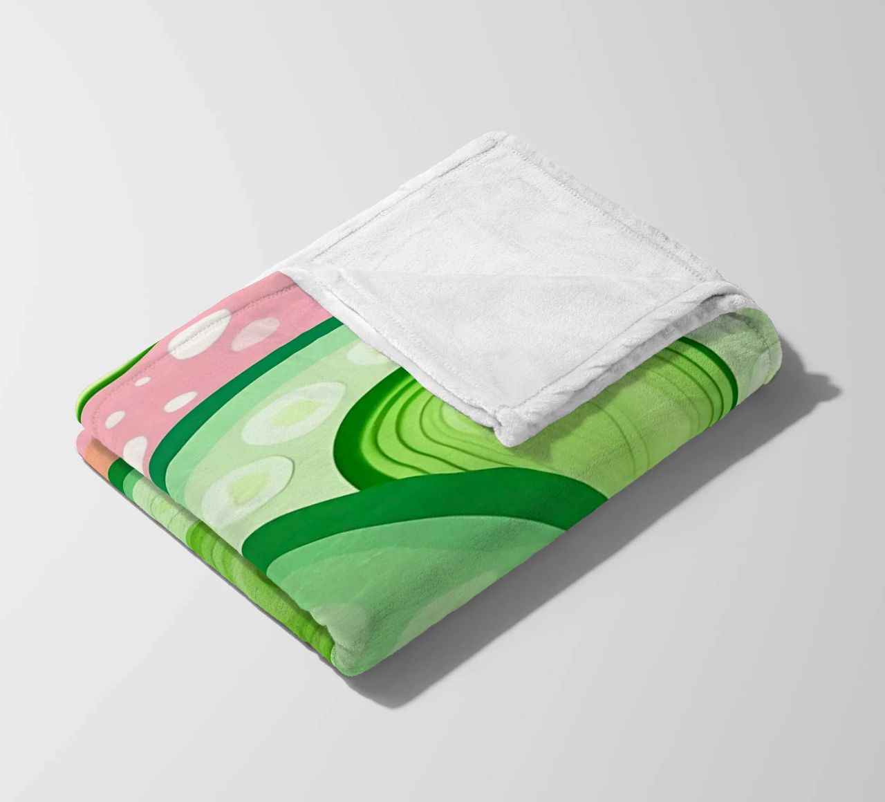 Cucumber_Style_A_4 fleece blanket by Pink- und LoveArt by LK
