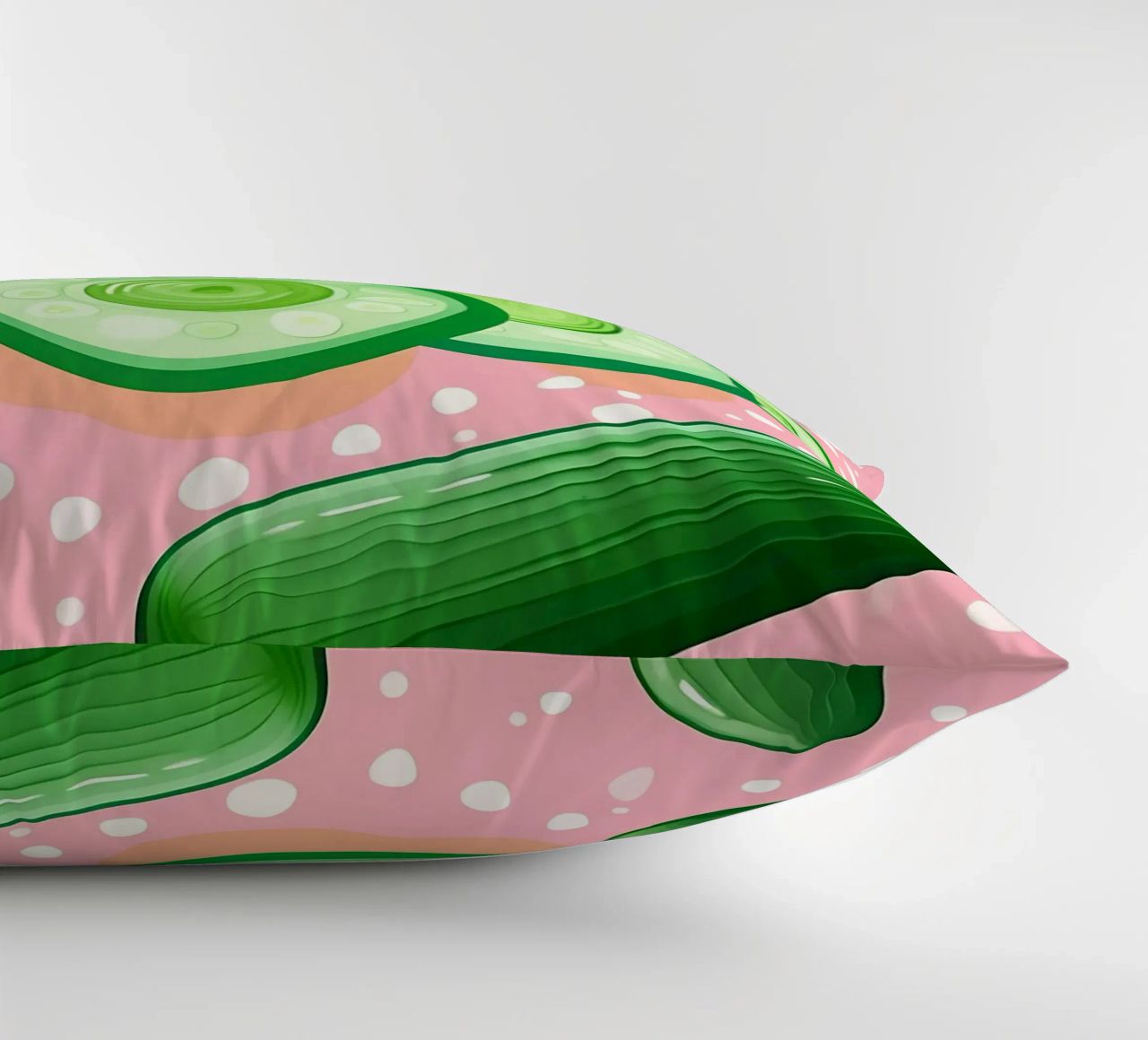Cucumber_Style_A_4 decorative cushion by Pink- und LoveArt by LK