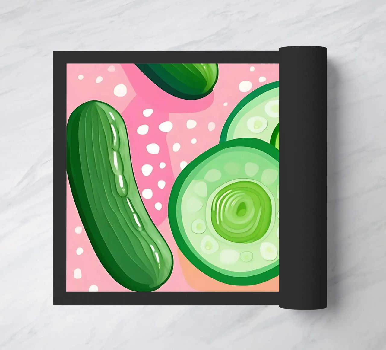 Cucumber_Style_A_4 doormat by Pink- und LoveArt by LK