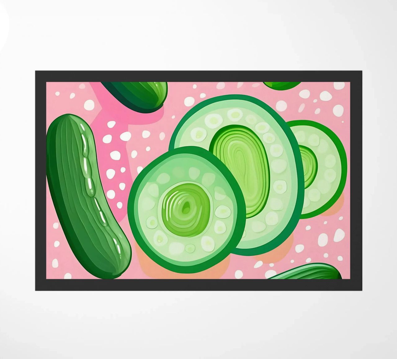 Cucumber_Style_A_4 doormat by Pink- und LoveArt by LK