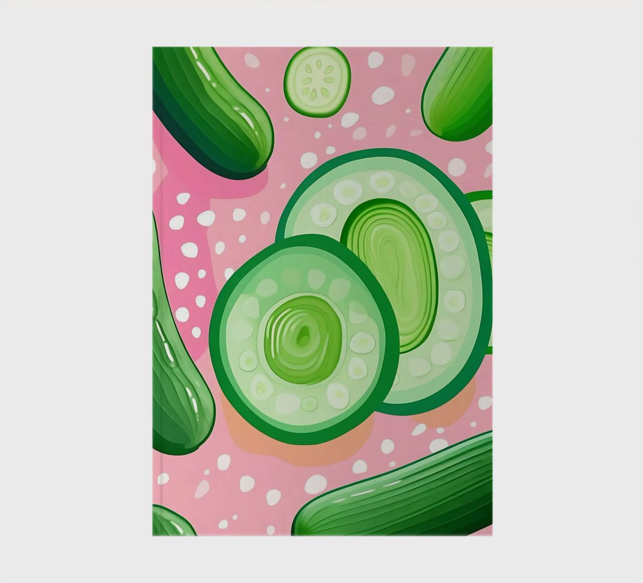 Cucumber_Style_A_4 notebook by Pink- und LoveArt by LK